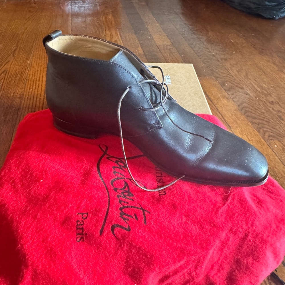 Christian Louboutin Dark Brown Chukka Boots